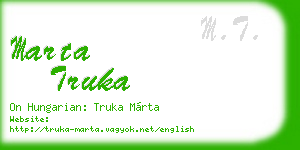 marta truka business card